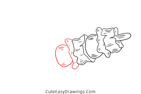 how to draw a kebab - www.cuteeasydrawings.com