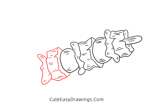 how to draw a kebab - www.cuteeasydrawings.com