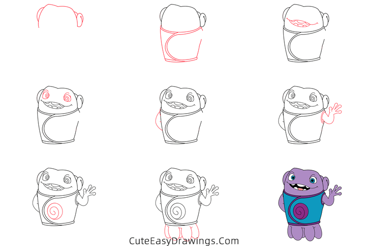 how to draw oh from home - www.cuteeasydrawings.com