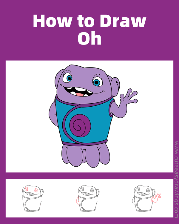 how to draw oh from home - www.cuteeasydrawings.com