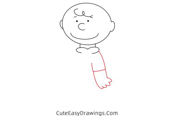 how to draw charlie brown - www.cuteeasydrawings.com