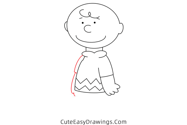 how to draw charlie brown - www.cuteeasydrawings.com