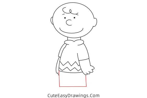 how to draw charlie brown - www.cuteeasydrawings.com