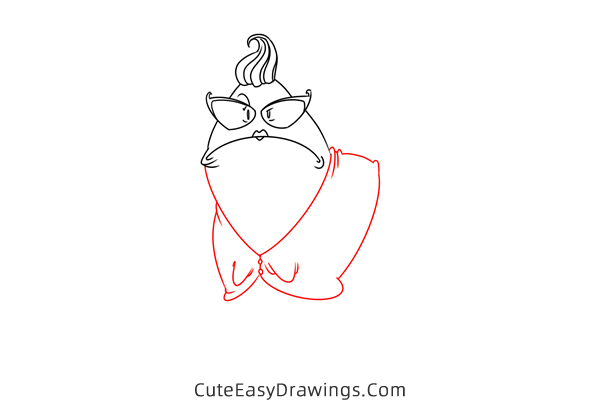 how to draw roz from monsters inc - www.cuteeasydrawings.com