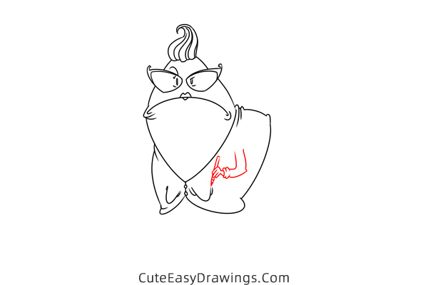 how to draw roz from monsters inc - www.cuteeasydrawings.com