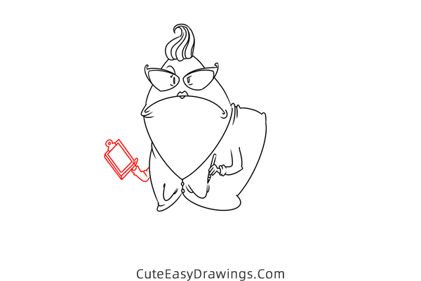 how to draw roz from monsters inc - www.cuteeasydrawings.com