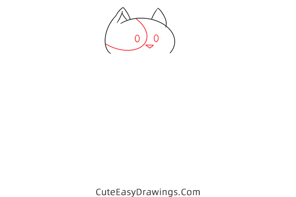 how to draw a winter cat - www.cuteeasydrawings.com