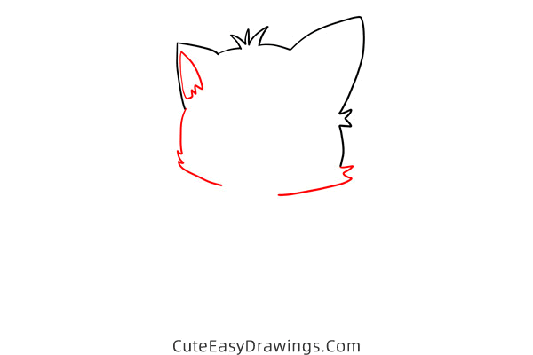 how to draw a dog - www.cuteeasydrawings.com