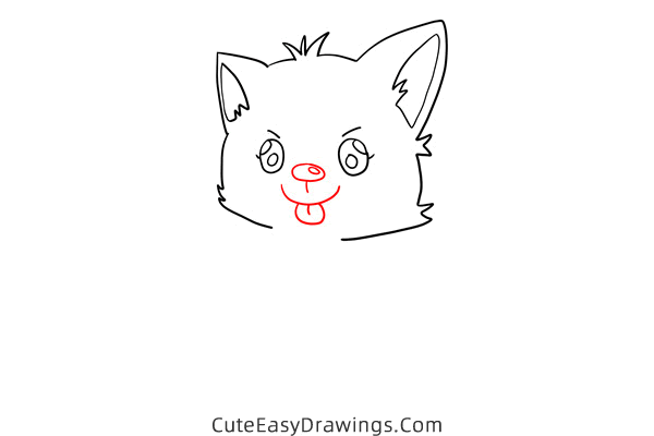 how to draw a dog - www.cuteeasydrawings.com