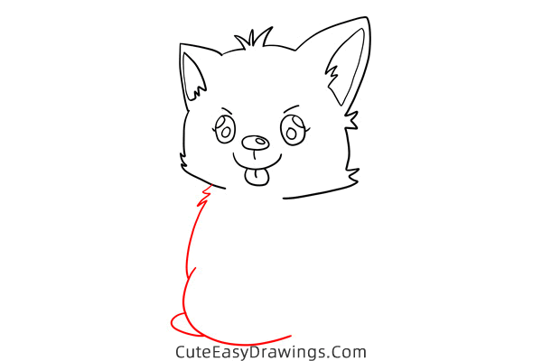 how to draw a dog - www.cuteeasydrawings.com