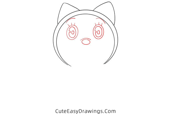 how to draw dorami from doraemon - www.cuteeasydrawings.com