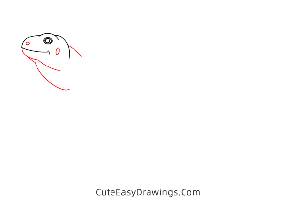 how to draw a lizard - www.cuteeasydrawings.com