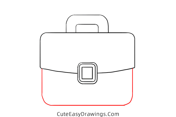 how to draw a briefcase - www.cuteeasydrawings.com