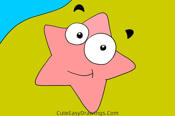 how to draw a starfish easy - www.cuteeasydrawings.com