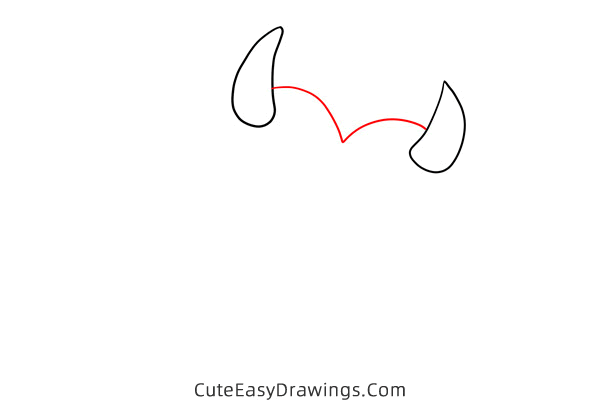 how to draw a devil heart - www.cuteeasydrawings.com