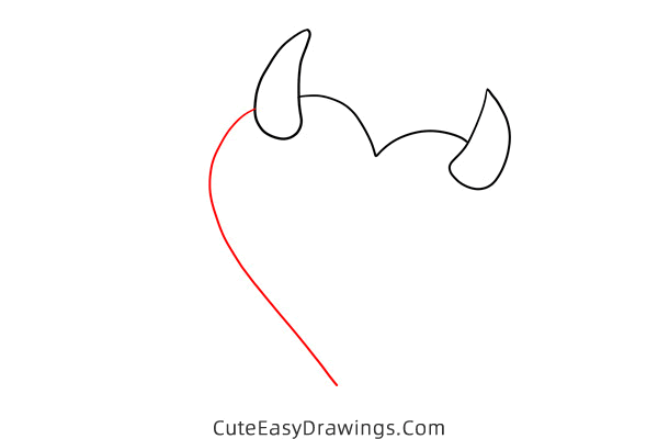 how to draw a devil heart - www.cuteeasydrawings.com