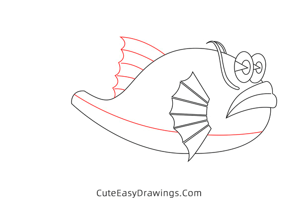 how to draw a fish - www.cuteeasydrawings.com