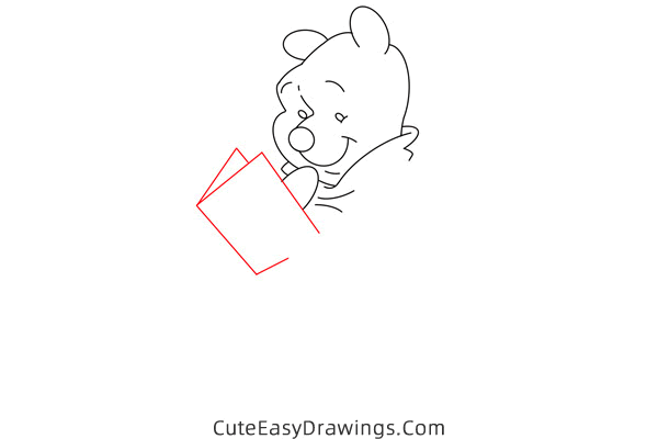 how to draw pooh bear - www.cuteeasydrawings.com