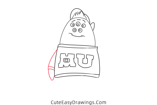 how to draw scott squibbles from monsters inc - www.cuteeasydrawings.com