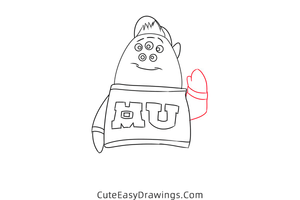 how to draw scott squibbles from monsters inc - www.cuteeasydrawings.com