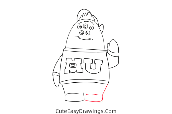 how to draw scott squibbles from monsters inc - www.cuteeasydrawings.com