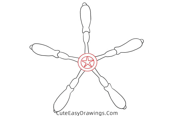 how to draw a ship steering wheel - www.cuteeasydrawings.com