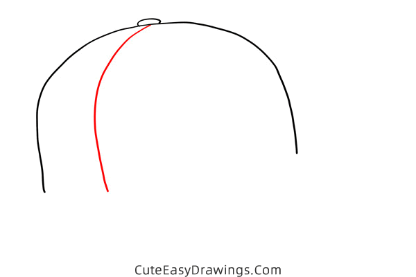 how to draw a cap - www.cuteeasydrawings.com