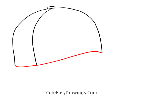 how to draw a cap - www.cuteeasydrawings.com