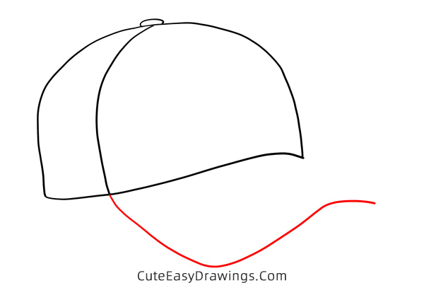 how to draw a cap - www.cuteeasydrawings.com