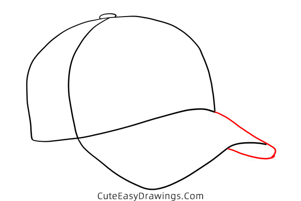 how to draw a cap - www.cuteeasydrawings.com