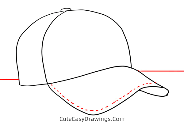 how to draw a cap - www.cuteeasydrawings.com