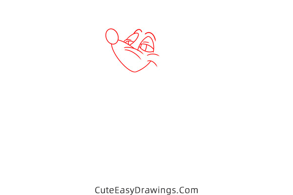 how to draw mary mouse from cinderella - www.cuteeasydrawings.com