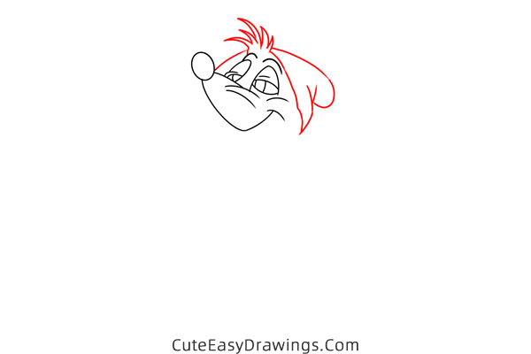 how to draw mary mouse from cinderella - www.cuteeasydrawings.com