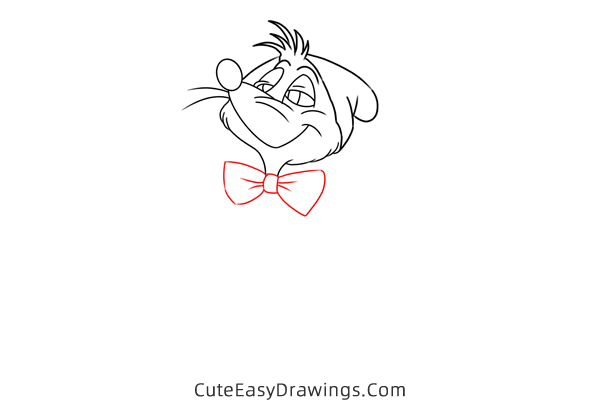 how to draw mary mouse from cinderella - www.cuteeasydrawings.com