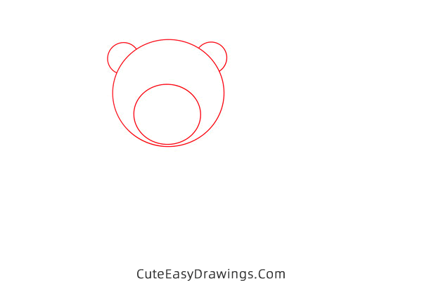 how to draw a polar bear - www.cuteeasydrawings.com