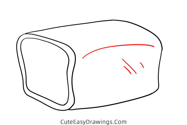 how to draw a bread - www.cuteeasydrawings.com