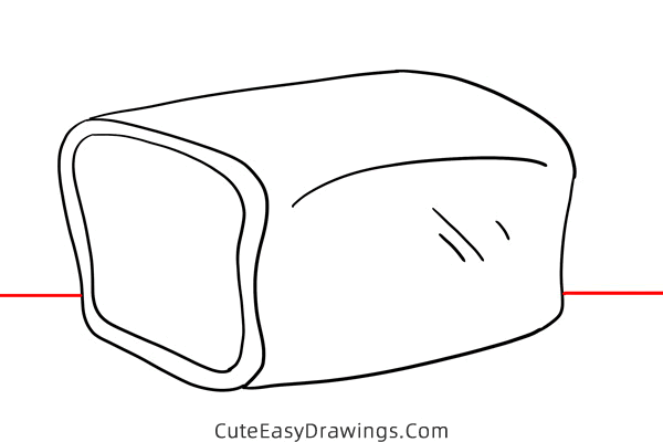 how to draw a bread - www.cuteeasydrawings.com