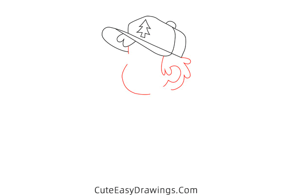 how to draw dipper pines - www.cuteeasydrawings.com