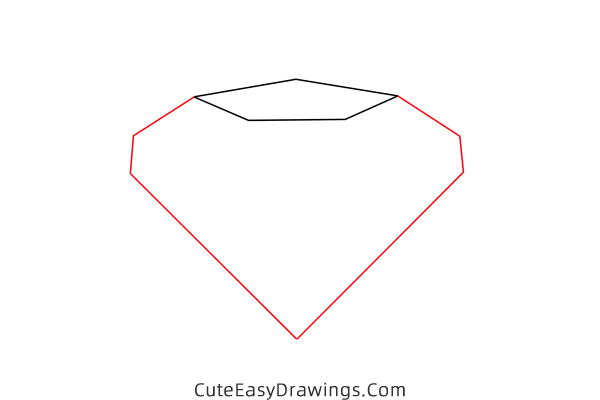 how to draw a diamond - www.cuteeasydrawings.com