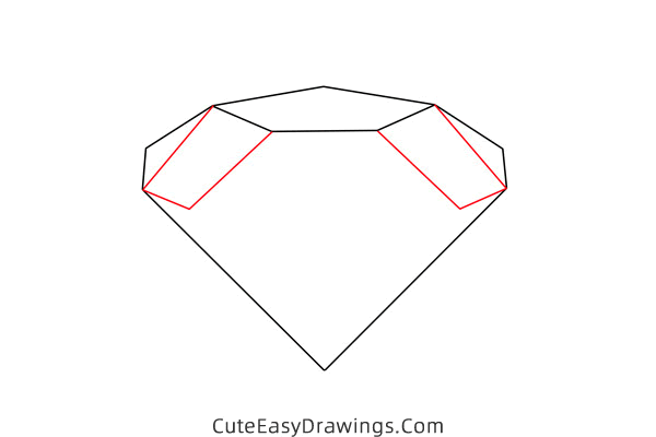 how to draw a diamond - www.cuteeasydrawings.com