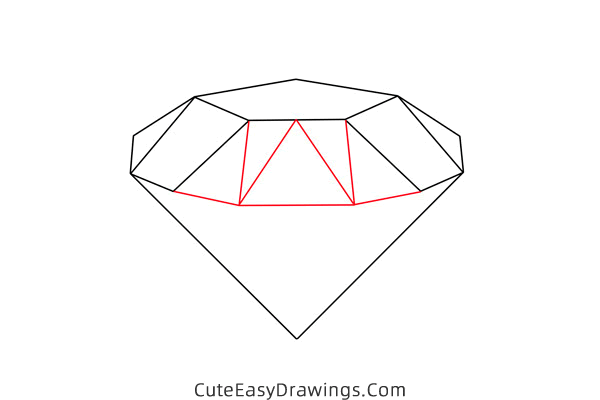 how to draw a diamond - www.cuteeasydrawings.com