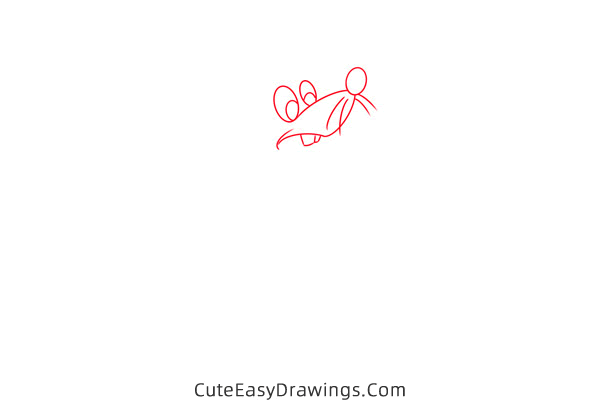 how to draw jaq mouse from cinderella - www.cuteeasydrawings.com