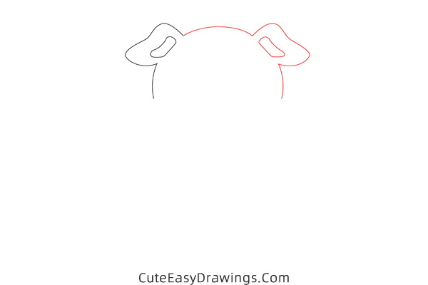 how to draw a piggy - www.cuteeasydrawings.com