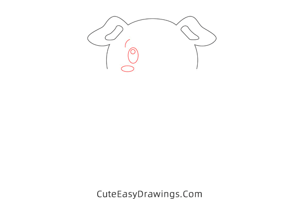 how to draw a piggy - www.cuteeasydrawings.com