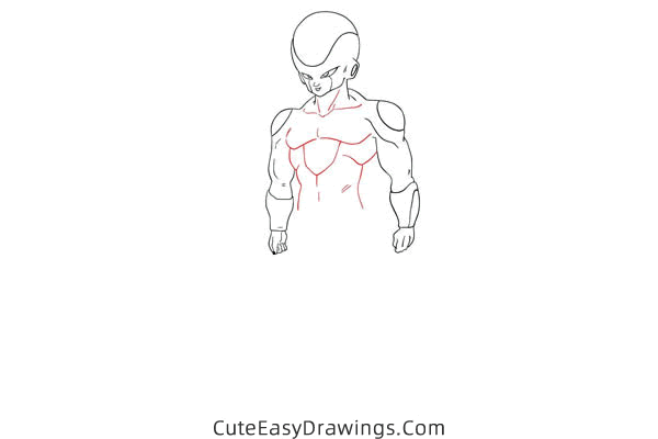 how to draw frieza from dragon ball - www.cuteeasydrawings.com