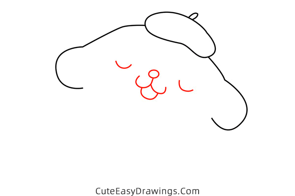 how to draw pompompurin from hello kitty - www.cuteeasydrawings.com