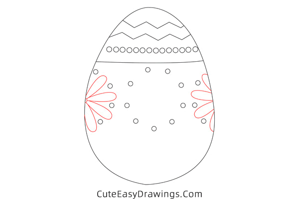 how to draw an easter egg - www.cuteeasydrawings.com