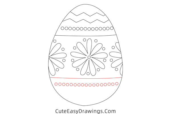 how to draw an easter egg - www.cuteeasydrawings.com