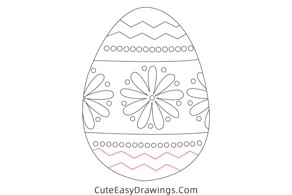 how to draw an easter egg - www.cuteeasydrawings.com