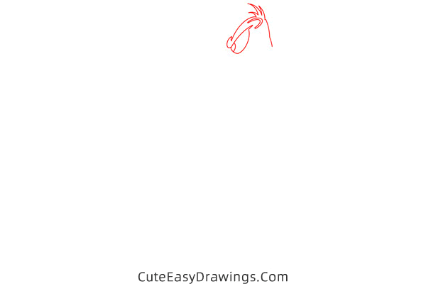 how to draw daffy duck - www.cuteeasydrawings.com